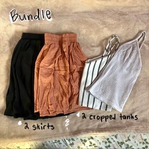 Tank and shirts outfit.